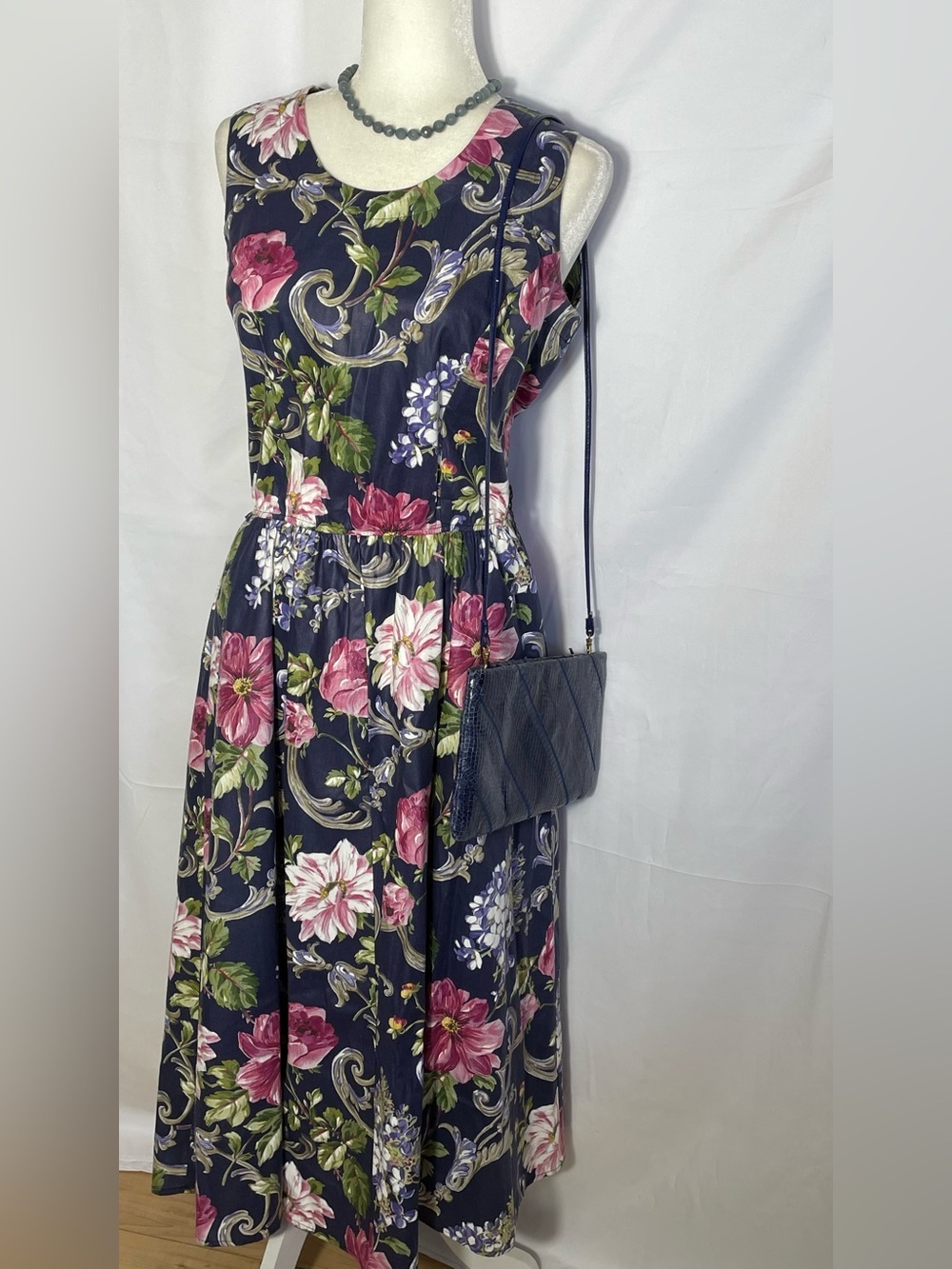 Floral Chintz Midi Dress.